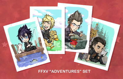 FFXV "Adventures" Postcard Set