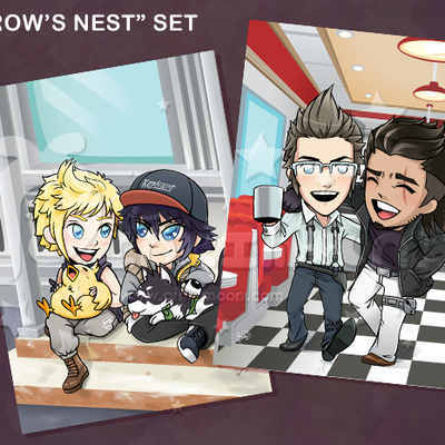 Ffxv "crow's nest" postcard set