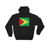 Guyana design Hooded Sweatshirt graphics in the back - Thumbnail 2