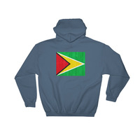 Guyana design Hooded Sweatshirt graphics in the back - Thumbnail 4