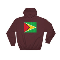 Guyana design Hooded Sweatshirt graphics in the back - Thumbnail 6