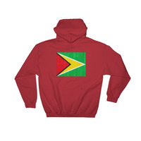 Guyana design Hooded Sweatshirt graphics in the back - Thumbnail 7