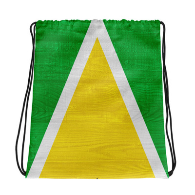 Guyana design drawstring bag