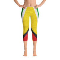 Guyana design Capri Leggings - Thumbnail 5