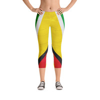 Guyana design Capri Leggings - Thumbnail 9