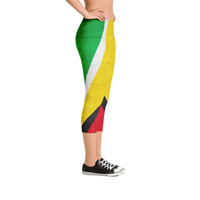 Guyana design Capri Leggings - Thumbnail 11
