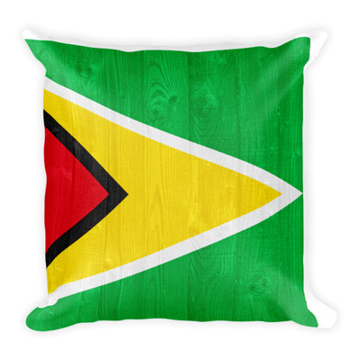 Guyana design square pillow