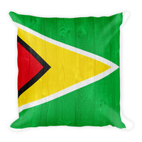 Guyana design Square Pillow - Thumbnail 1