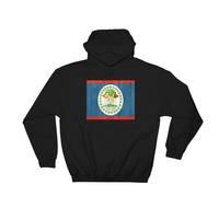 Belizan design Hooded Sweatshirt graphic on the back - Thumbnail 2
