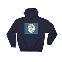 Belizan design Hooded Sweatshirt graphic on the back - Thumbnail 3