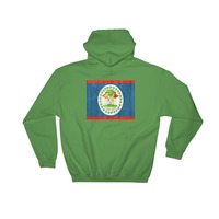 Belizan design Hooded Sweatshirt graphic on the back - Thumbnail 5
