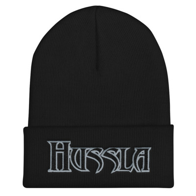 Black Silver Hussla Solo 11302017 Cuffed Beanie