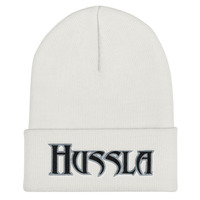 Black Silver Hussla Solo 11302017 Cuffed Beanie - Thumbnail 1