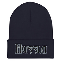 Black Silver Hussla Solo 11302017 Cuffed Beanie - Thumbnail 2