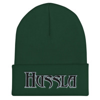 Black Silver Hussla Solo 11302017 Cuffed Beanie - Thumbnail 3