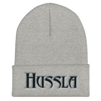 Black Silver Hussla Solo 11302017 Cuffed Beanie - Thumbnail 4