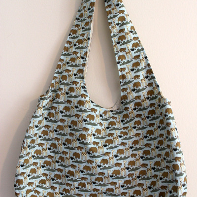 Animals fabric bag