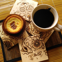 Fish pond coaster set #1 - Thumbnail 1