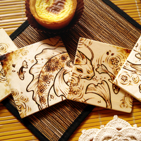 Fish pond coaster set #2 - Thumbnail 1