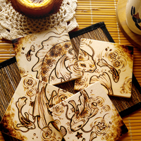 Fish pond coaster set #2 - Thumbnail 2