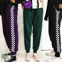 Free Shipping-SIDE CHECKER JOGGER PANTS - Thumbnail 2