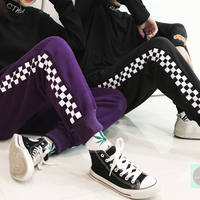 Free Shipping-SIDE CHECKER JOGGER PANTS - Thumbnail 3