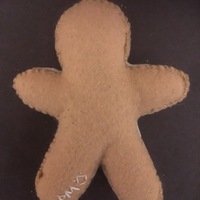 'The Gingerbread Man' custom catnip toy! - Thumbnail 1