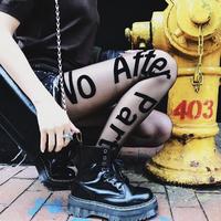 Sexy "NO AFTER PARTY " Letters Pantyhose Tights - Thumbnail 1