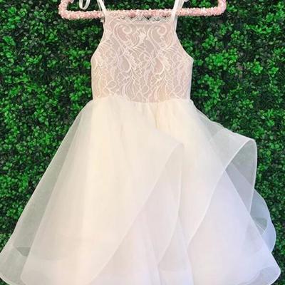 Spaghetti straps flower girl dresses - Thumbnail 5