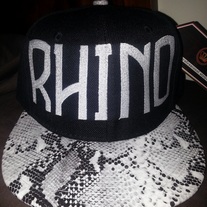 RHINO SNAP BACK BLACK/SNAKE SKIN
