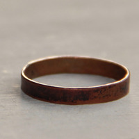 Hammered Copper Ring - Thumbnail 1