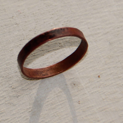 Hammered copper ring
