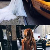 Vintage Mermaid Backless Lace Prom dress Romantic wedding dress - Thumbnail 1