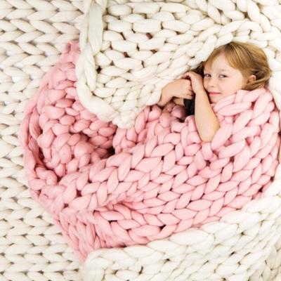 Hand woven blankets ultra thick line blankets iceland tentaculata blanket