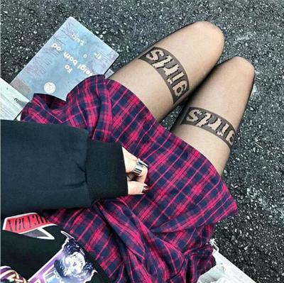 Girls/No After Party Black Tights