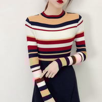 Pastel Stripe Knitted Top - Thumbnail 3
