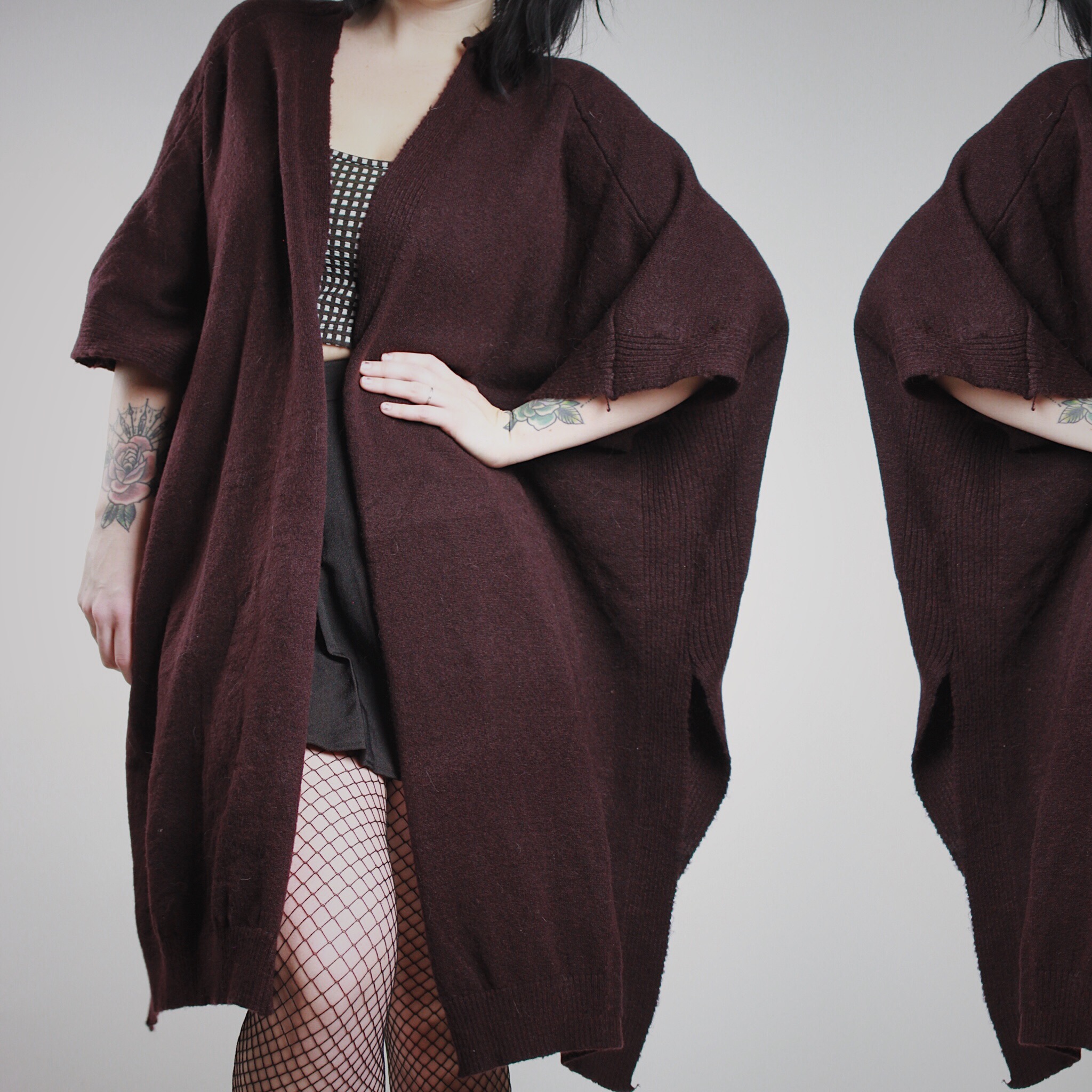 Cardi oversize burgundy Clearance