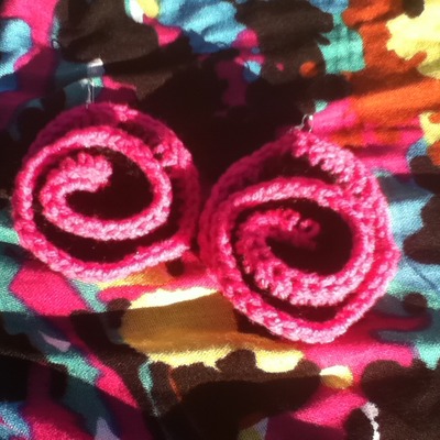 Urban sassy crocheted earrings