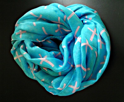 Blue Infinity Scarf