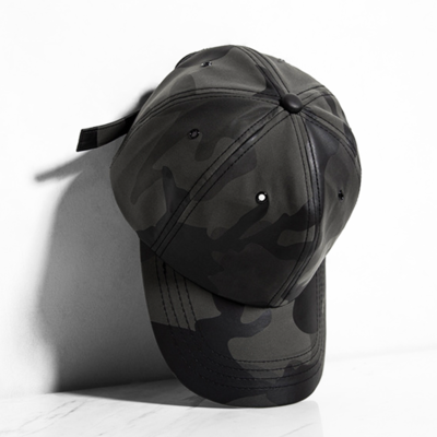 Black camo baseball cap