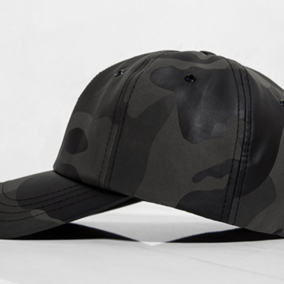 Black camo baseball cap