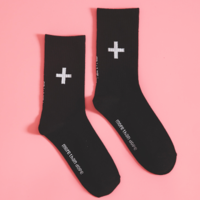Free Shipping-STREET GOTH CROSS SOCKS  - Thumbnail 1
