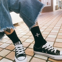 Free Shipping-STREET GOTH CROSS SOCKS  - Thumbnail 3