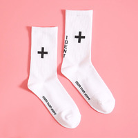 Free Shipping-STREET GOTH CROSS SOCKS  - Thumbnail 4
