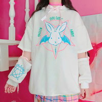 Magical Angel VS. Evil Bunny Fleece Jumper Sweatshirt - Thumbnail 1
