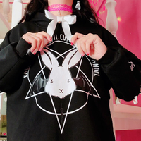 Magical Angel VS. Evil Bunny Fleece Jumper Sweatshirt - Thumbnail 4