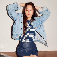 90's Irregular Color Block Striped Tee - Thumbnail 2