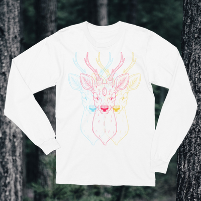 Cosmic Shrine - White Long Sleeve T-Shirt