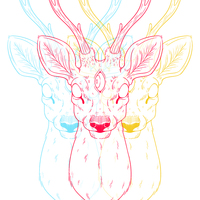 Cosmic Shrine - White Long Sleeve T-Shirt - Thumbnail 1