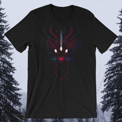 Cosmic shrine - black t-shirt